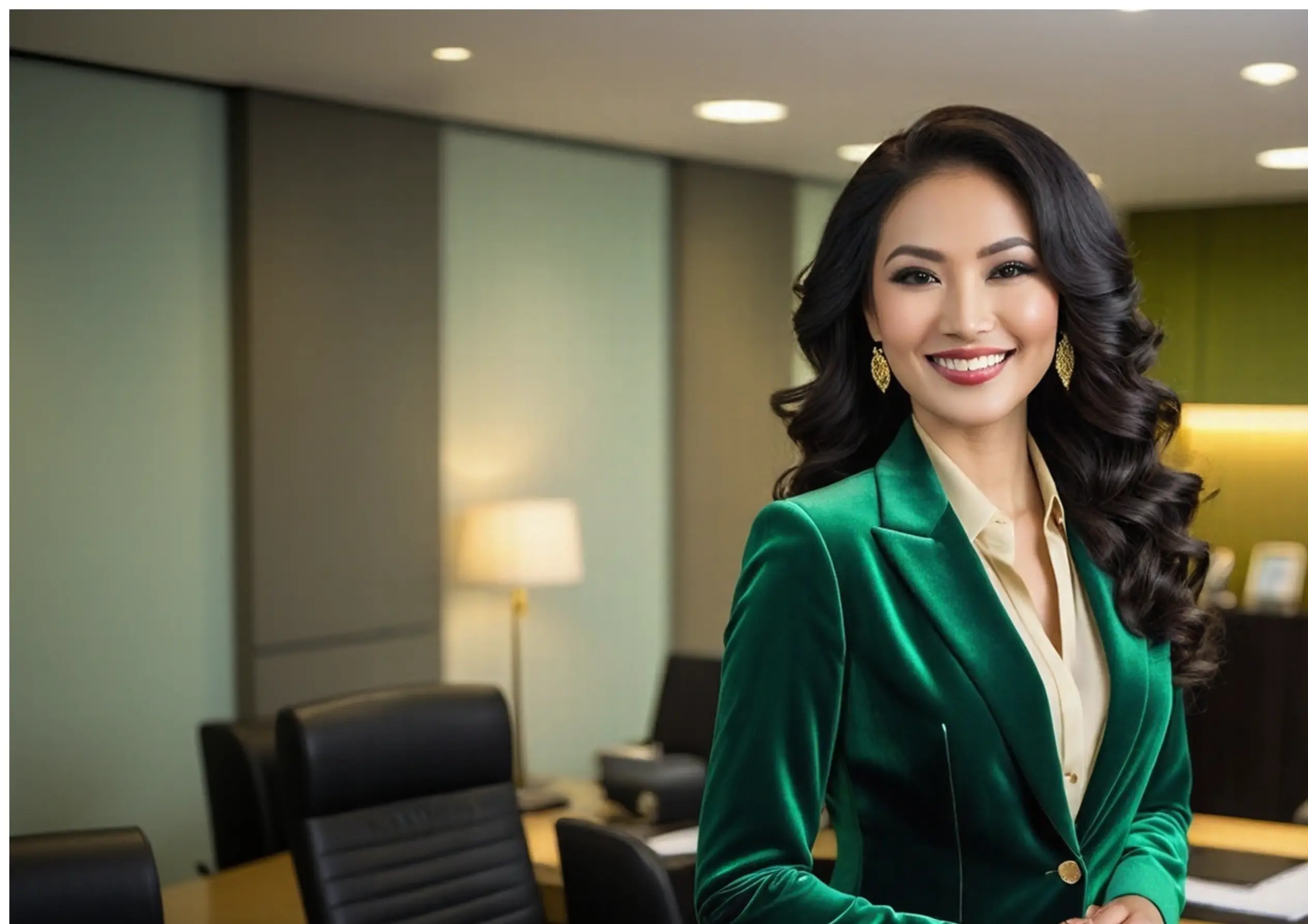 Confident professional